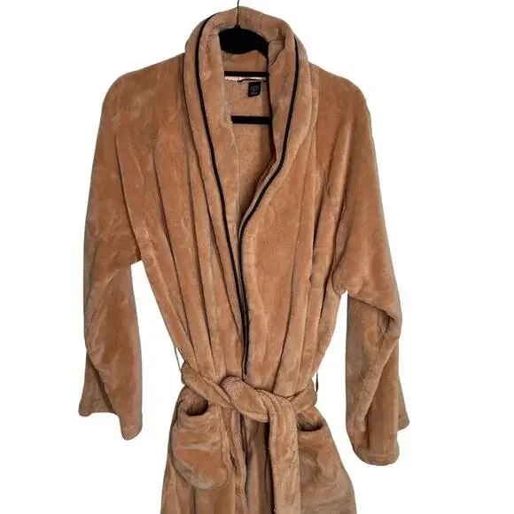 Victoria's Secret Women's Super Soft Logo Long Robe Size Medium Large - Picture 2 of 9